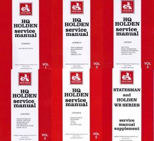 Genuine Factory HQ Holden Service Manuals