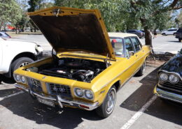 HQ Statesman DeVille front/side view at Bribie Cars Car Meet