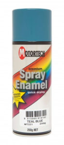Motortech Premium Spray Enamel - Teal Blue