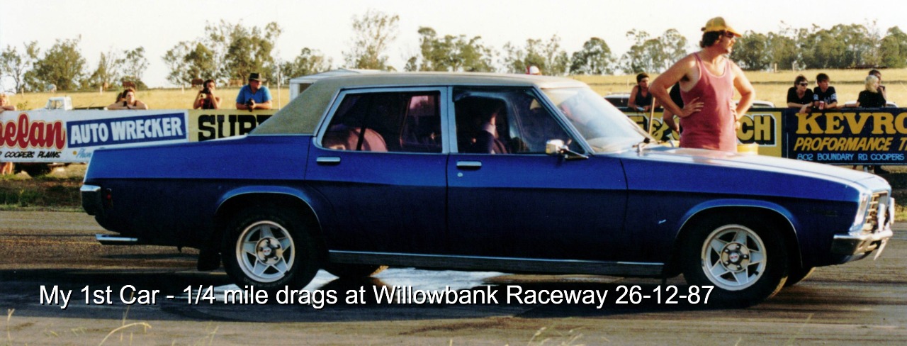 1974 HQ Statesman DeVille at Willowbank Raceway Slide