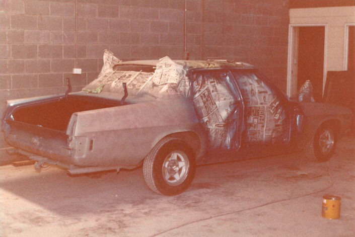 HQ Statesman in the process of being painted HQ Statesman in the process of being painted